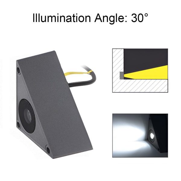Triangle In-Wall Step Lights 110-220V LED Outdoor Wall Mounted Stairs Lights for Courtyard Garden - Image 11
