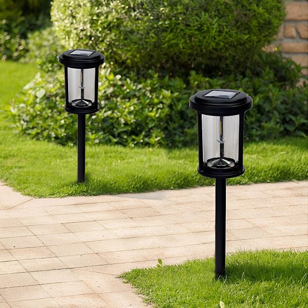 High Efficiency Solar LED Post Lights Modern Automatic Outdoor Pathway Lighting - Image 3