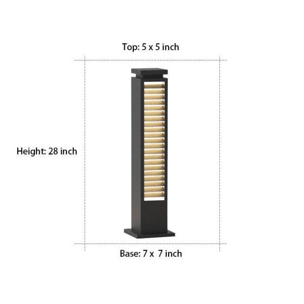 Outdoor Waterproof LED Post Lights Solar Landscape Decorative Lighting - Image 15