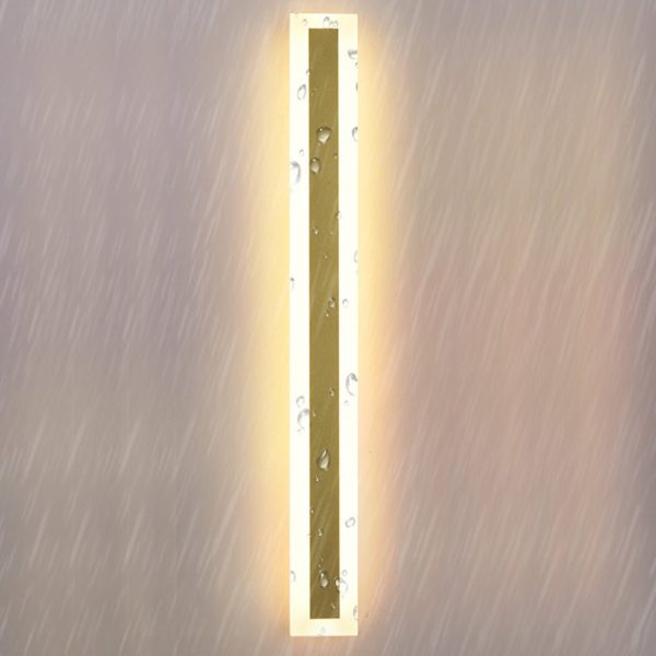 Outdoor Waterproof Rust-proof Minimalist Strip LED Wall Sconces Garden Light - Image 9