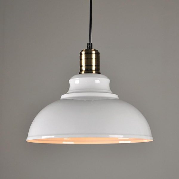 Semi Globe Metal LED Vintage Pendant Light Hanging Lamp Island Lights - Image 9