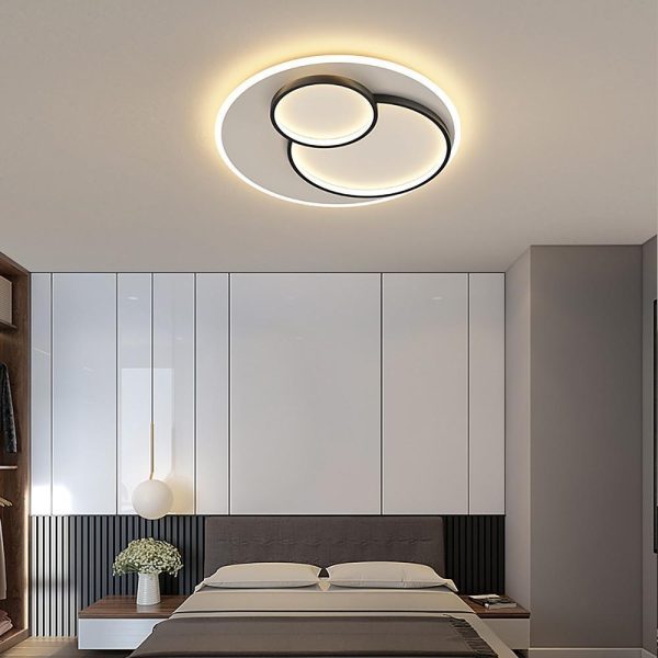 3 Circles Metal Modern Style Design Flush Mount Lighting LED Bedroom Ceiling Lights - Image 3
