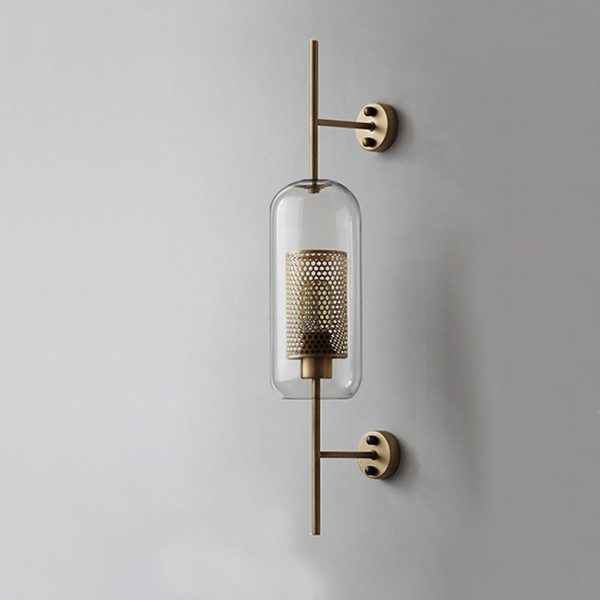 Personalized Creative Retro Industrial Style Corridor Bronze Glass Tank Wall Sconces - Image 10