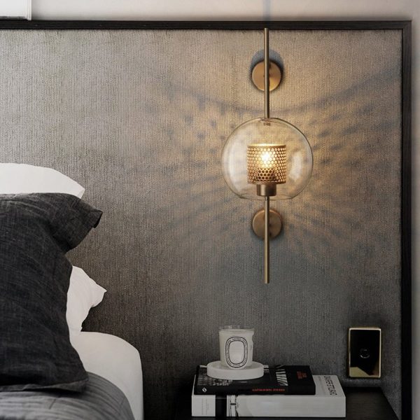 Personalized Creative Retro Industrial Style Corridor Bronze Glass Tank Wall Sconces - Image 6