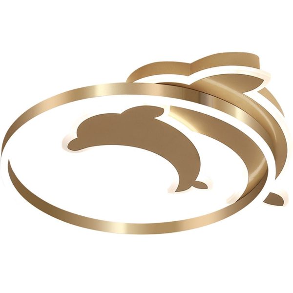 Personalized Creative Romantic Three Color Adjustable LED Dolphin Ceiling Lamp - Image 9