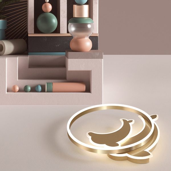 Personalized Creative Romantic Three Color Adjustable LED Dolphin Ceiling Lamp - Image 7