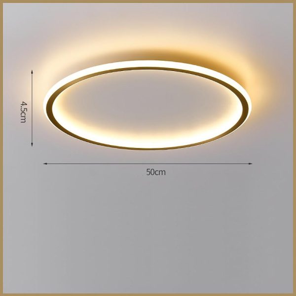 Circle Design Minimalist Nordic Integrated LED Flush Mount Ceiling Light - Image 9