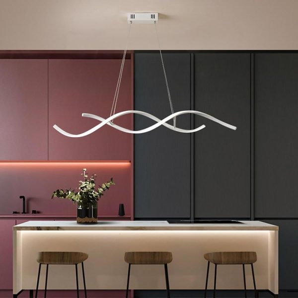 Wave Design Modern Pendant Lighting Minimalist Ceiling Light for Elegant Interiors - Image 2