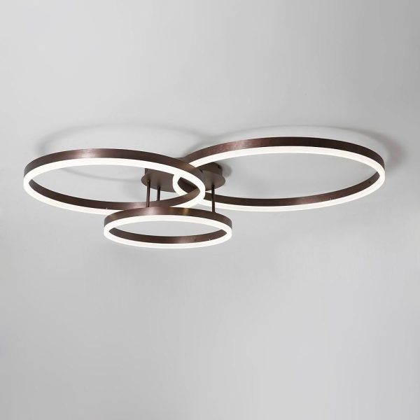 3 Circle Minimalist Acrylic LED Flush Mount Ceiling Light for Living Room - Image 4