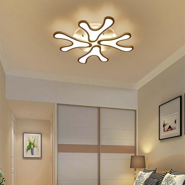 Creative Flower Dimmable LED Nordic Ceiling Lights Flush Mount Lighting - Image 3