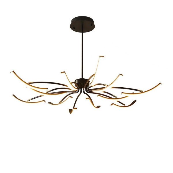 Flower Strips Dimmable LED Nordic Chandeliers Pendant Light Hanging Lamp - Image 6