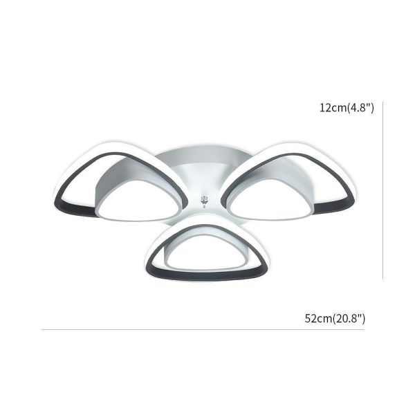 Unique Geometric LED Flush Mount Ceiling Light for Hallway Entryway - Image 9
