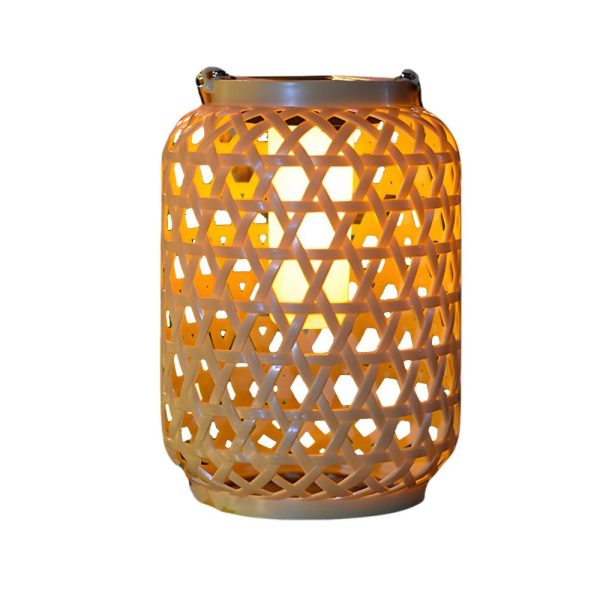 Portable Solar Lanterns Plastic Rattan Solar Hanging Lanterns Outdoor Light LED Solar Garden Lanterns - Image 7