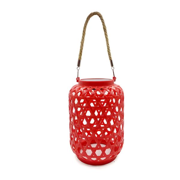 Portable Solar Lanterns Plastic Rattan Solar Hanging Lanterns Outdoor Light LED Solar Garden Lanterns - Image 10