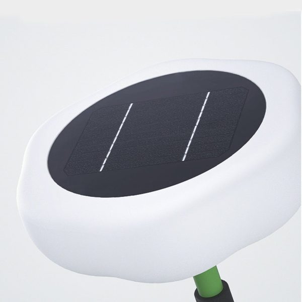 76'' Solar Powered Outdoor Torchiere Floor Lamp - Image 9