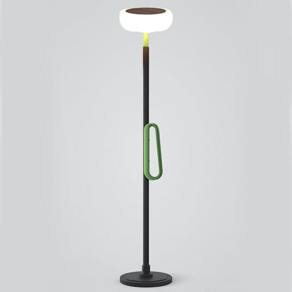 76'' Solar Powered Outdoor Torchiere Floor Lamp - Image 7