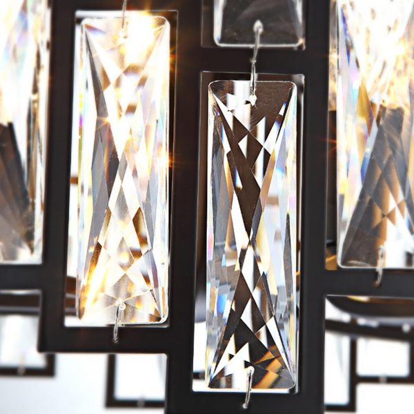 Postmodern Minimalist Living Room Crystal Chandelier with Three-color Led - Image 13