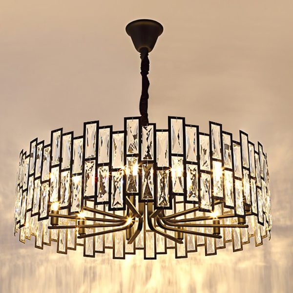 Postmodern Minimalist Living Room Crystal Chandelier with Three-color Led - Image 10