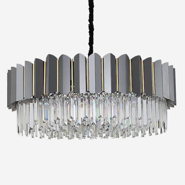 Postmodern Personality Three-color LED Home Living Room Crystal Chandelier - Image 5