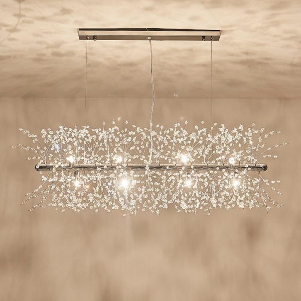 Dazzling Crystal LED Modern Chandeliers Pendant Light Hanging Lamp - Image 3