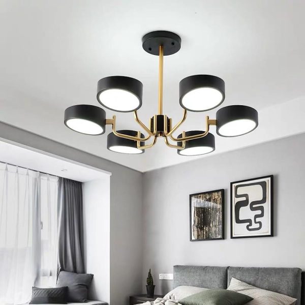 6 Light Modernist LED Flush Mount Ceiling Light for Bedroom - Image 7