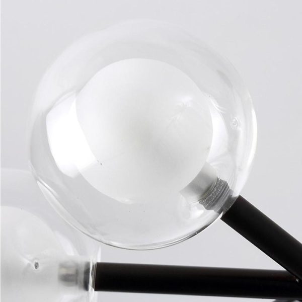 25 Lights LED Cluster Glass Bubble Sputnik Chandelier Hanging Ceiling Lights - Image 10