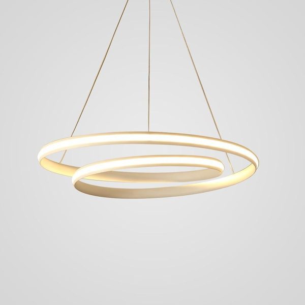 18'' Spiral-shaped LED Dimmable White Modern Adjustable Pendant Lights - Image 4