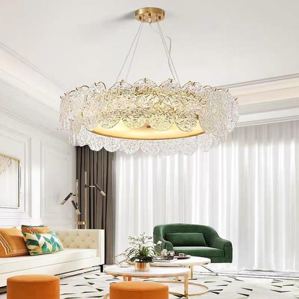 Shell Chandeliers Glass Acrylic LED Kitchen Dining Room Lighting Ceiling Light - Image 5