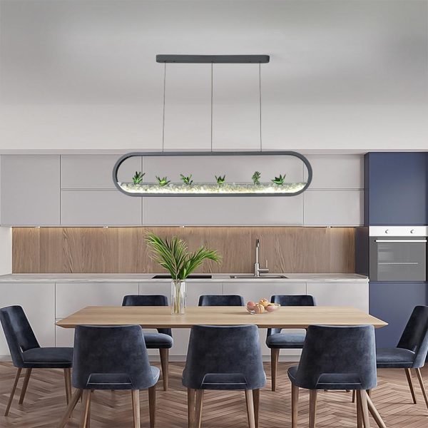 Rounded Corners Rectangular Modern Kitchen Pendant Lights Ceiling Light - Image 3
