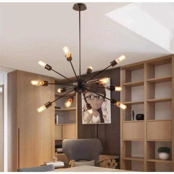 Modern Dining Room Chandeliers Kitchen Sputnik Chandelier with 12 Bulbs - Image 6