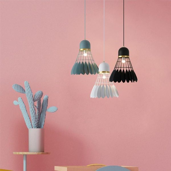 1 Bulb Industrial Pendant Lamp Metal Mini Geometrical Kitchen Pendant Lighting - Image 10