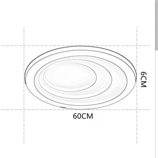 4 Graduated Circles LED Nordic Ceiling Lights Flush Mount Lighting - Image 8