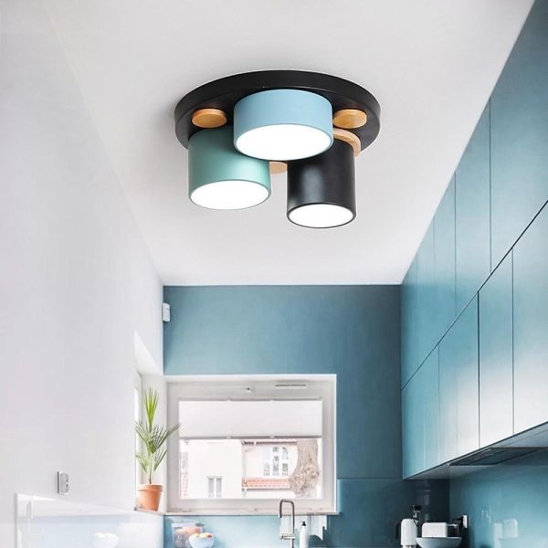 Rounded Cylindrical LED Modern Ceiling Lights Flush Mount Lighting - Image 6