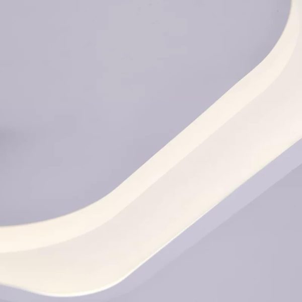 Rectangular Metal LED White Modern Ceiling Lights Flush Mount Lighting - Image 4