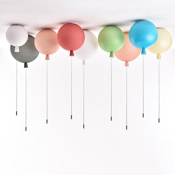 Acrylic Airballoon Shaped LED Novelty Style Flush Mount Lighting Ceiling Light - Image 4