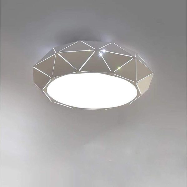 Geometric Drum Shaped LED Modern Flush Mount Lighting Ceiling Lights - Image 7