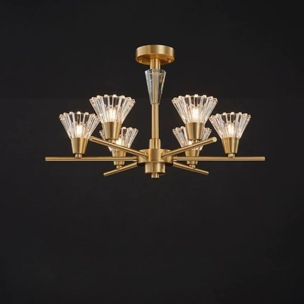 Scandinavian Style 6/8-Light Copper Pendant Ceiling Light - Image 7