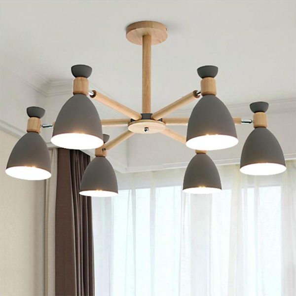 6-light LED Nordic Pendant Lighting Chandelier Hanging Ceiling Lights - Image 2