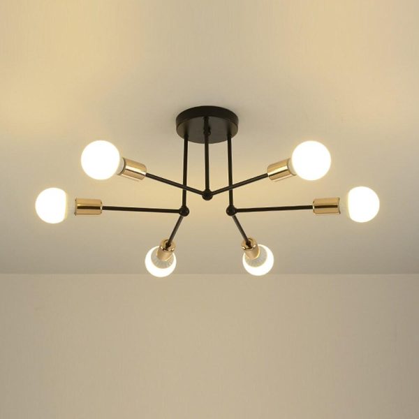 6 Lights LED Modern Ceiling Lights Flush Mount Lighting Hanging Ceiling Lights - Image 4