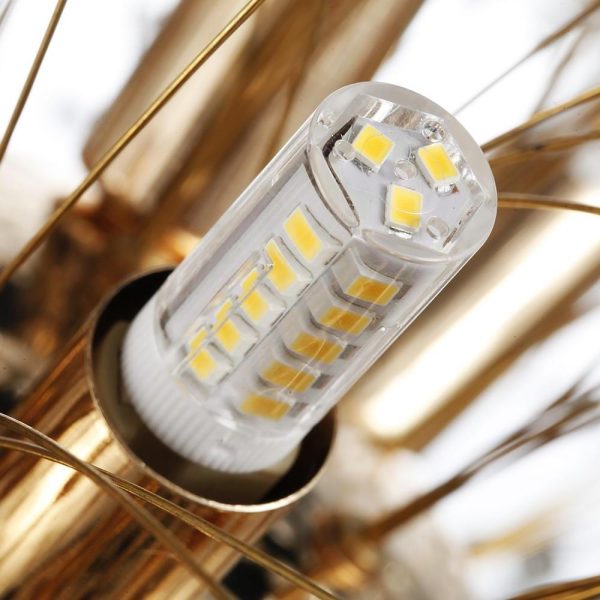 Round Design Crystal Metal LED Antique Chandeliers Kitchen Pendant Lighting - Image 11