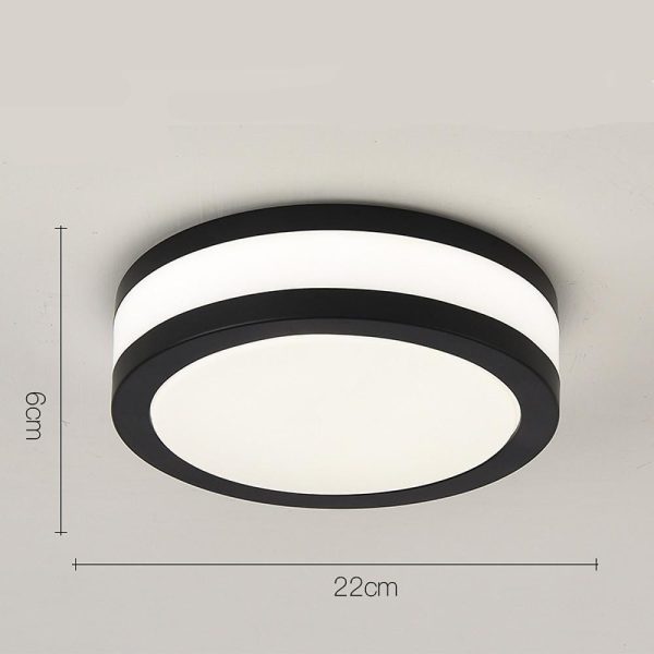 Thick Round Flush Mount Light Fixture Modern LED Ceiling Light - Image 6