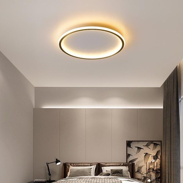 Circle Design Minimalist Nordic Integrated LED Flush Mount Ceiling Light - Image 2