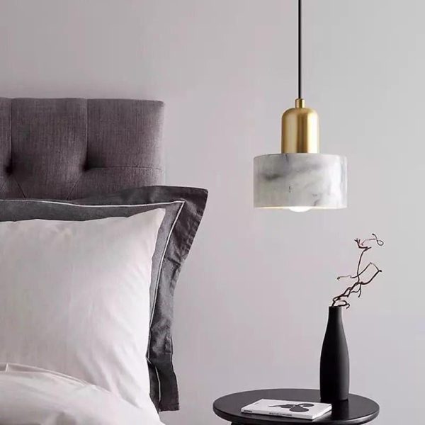 Minimalist Cylindrical Electroplated Copper LED Modern Pendant Lighting - Image 8