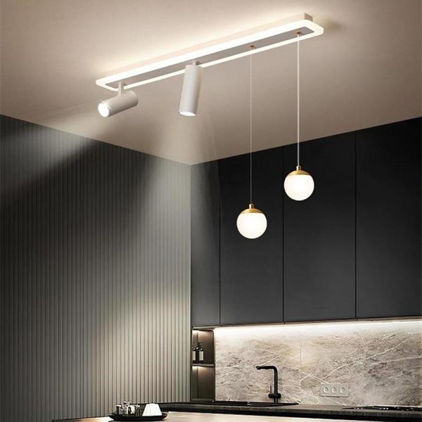 Modern Blending Flush Mount and Pendant LED Ceiling Light for Kitchen Island - Image 3