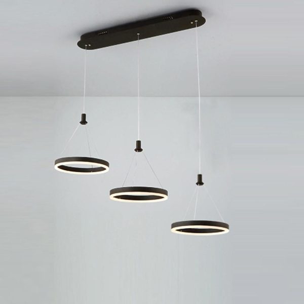 3-ring Dimmable LED Modern Chandeliers Pendant Light Hanging Lamp - Image 6