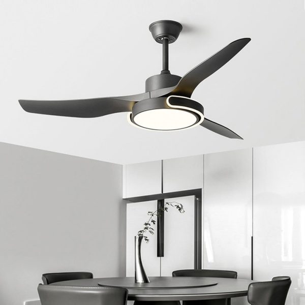 Remote Control Variable Frequency Dimming Integrated Ceiling Fan Light Supports Forward and Reverse - Image 2