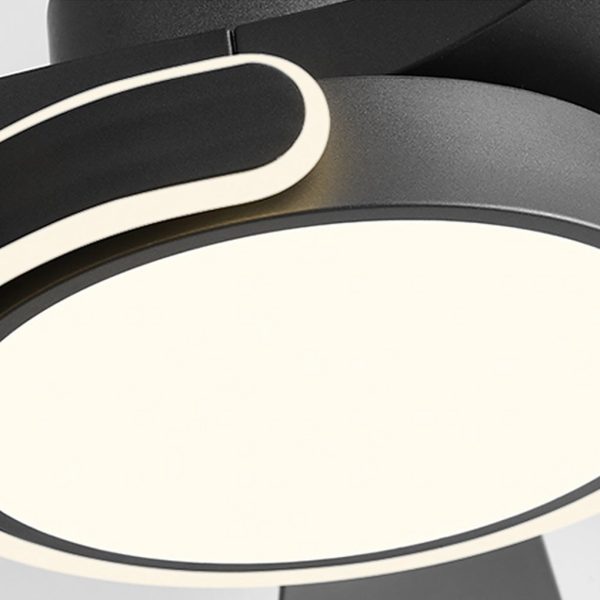 Remote Control Variable Frequency Dimming Integrated Ceiling Fan Light Supports Forward and Reverse - Image 12