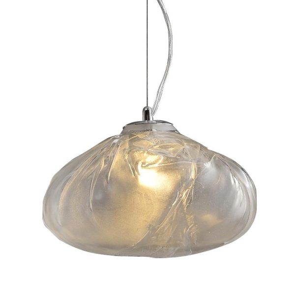 Industrial Metal Glass Bubble Pendant Light Irregular Oval Pendant Lighting - Image 4