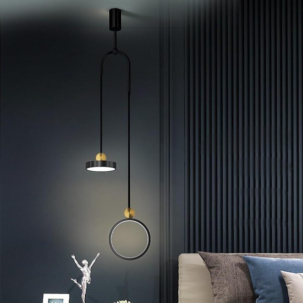 2 Circles LED Modern Pendant Light Island Lights Hanging Ceiling Lights - Image 5