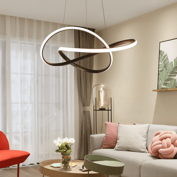 Ribbon Dining Room Chandelier Modern Chandelier with Remote Control